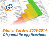 Bilanci Tardivi 2009-2014: disponibile applicazione