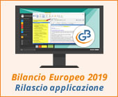 Bilancio Europeo e Analisi di Bilancio 2019: rilascio applicazioni