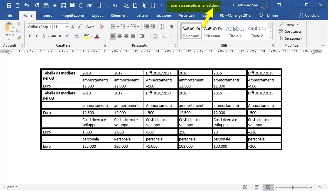 Nota Integrativa: come incollare tabelle e testi nell’Editor – creare file word